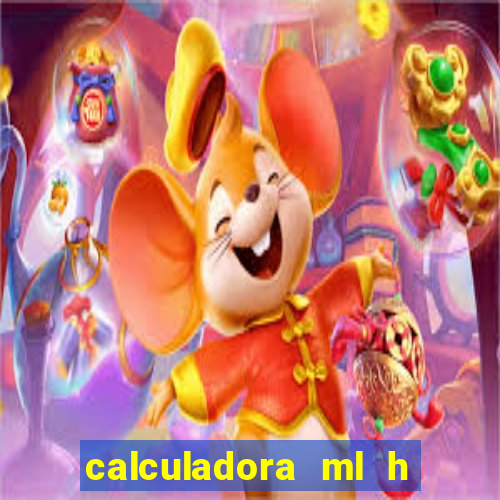 calculadora ml h para mcg kg min